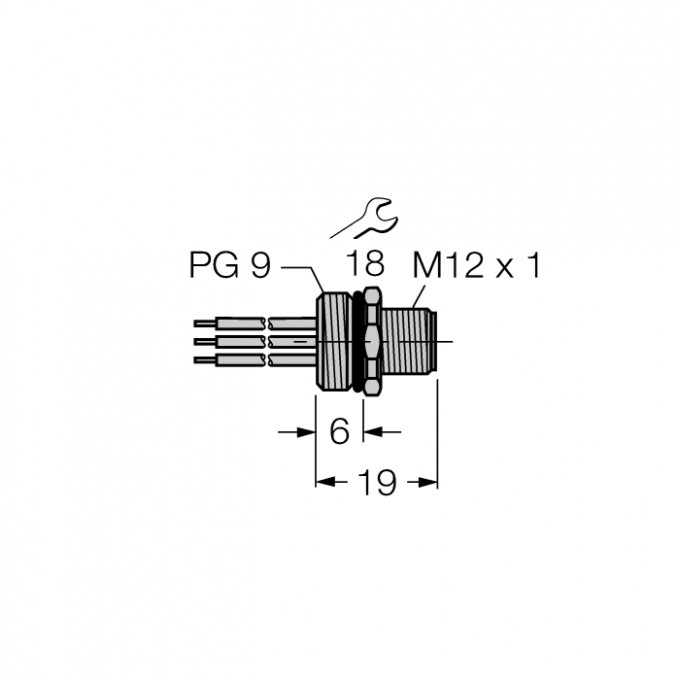 Аксессуары для полевых шинФланцевые соединители - FSV49 - 6604378 TURCK 24087