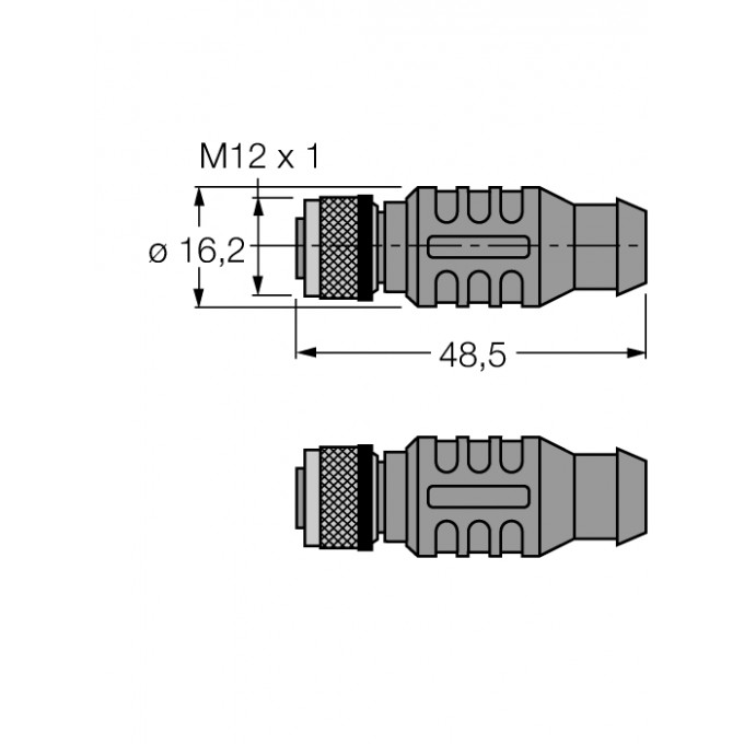 PROFIBUS кабель: оболочка кабеля PUR - RKSW-D9-RKSW-451-0,3M-0,3M - 6604659 TURCK 506387