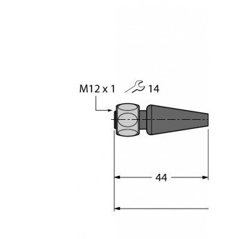 Пищевые продукты и напитки, гигиенический / ПВХсоединительный кабель - RKH4.4-5/TFE - 6934474 TURCK 506489