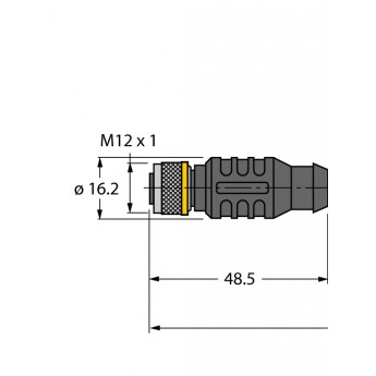 Кабель привода/датчика, ПУРСоединительный кабель - RKC4.4T-P7X3.1-5/TXL - 6629132 TURCK 506536