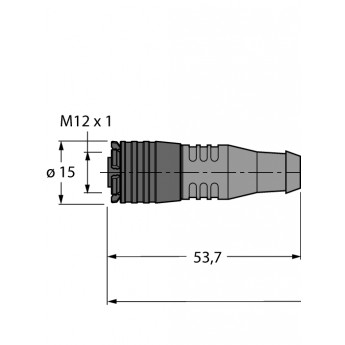 Кабель привода/датчика, ПУРбыстросъемный кабельный соединитель - RKC4Q-2/TXL - 6628010 TURCK 506561