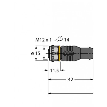 Кабель привода/датчика, ПУРКабельный соединитель - RKC4.5T-1-RSC4.5T/TXY3013 TURCK 506582