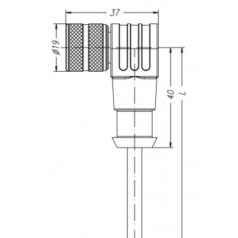 Промышленный кабель для датчиковоболочка кабеля PUR - WMKAU14.003-5/S1117 - 8027231 TURCK 506619