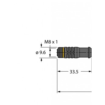 Кабель привода/датчика, ПУРСоединительный кабель - PKGS3M-2/TXL - 6627457 TURCK 506636