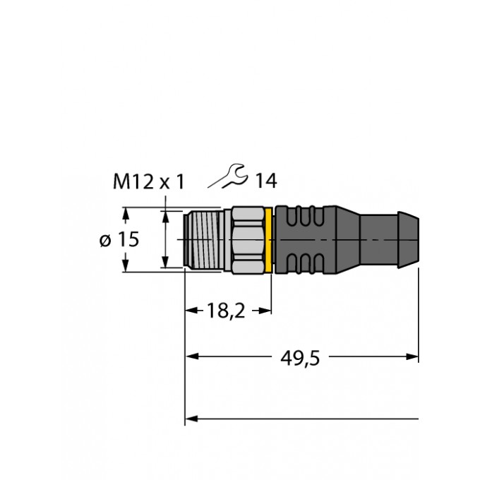 Соединительные кабели для датчиков и приводов / PP-EPDMсоединительный кабель - RSCV4.4T-5/TFW TURCK 506687