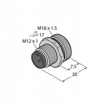 Аксессуары для соединителейфланцевая розетка с контактами под пайки, фронтальный монтаж - EC-FSE12-L/16 - 6934644 TURCK 506883