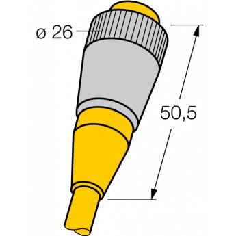 Круглый соединитель 7/8""Розетка 7/8"" - RKM31-2M Turck" TURCK 507063