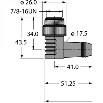 Сила кабеля:Оболочка кабеля TPE - WSM-WKM50-10M - 6915298 TURCK 507187