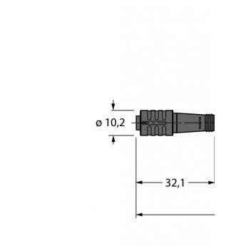 Кабель привода/датчика, ПВХСоединительный кабель - PKG4Z-10/TEL - 6627509 TURCK 507235