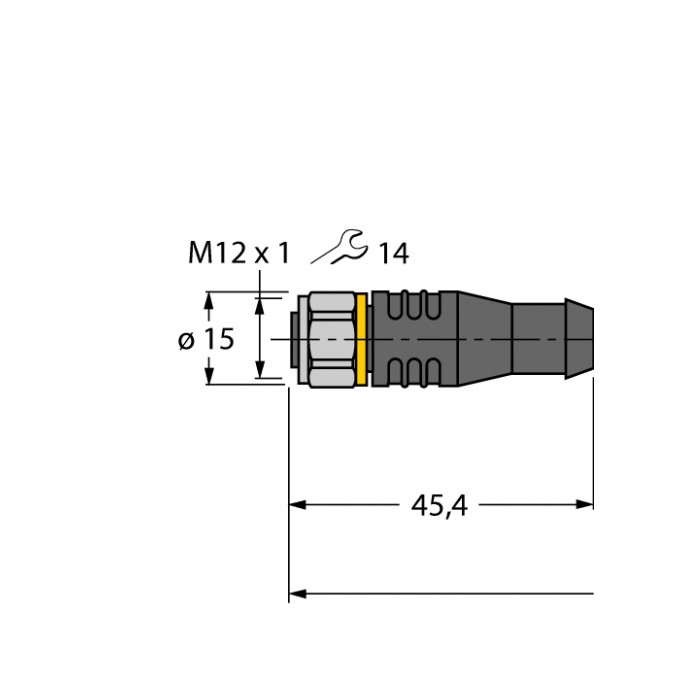 Соединительные кабели для датчиков и приводов / PP-EPDMсоединительный кабель - RKSV4.4T-10/TFW TURCK 507336