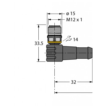 Кабель привода/датчика, ПВХСоединительный кабель - WSC4T-2/TEL - 6625046 TURCK 507467