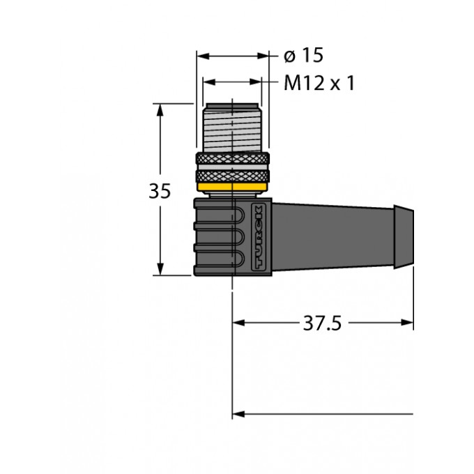 Кабель привода/датчика, ПУРСоединительный кабель - WSS4.5T-10/TXL - 6626384 TURCK 507525