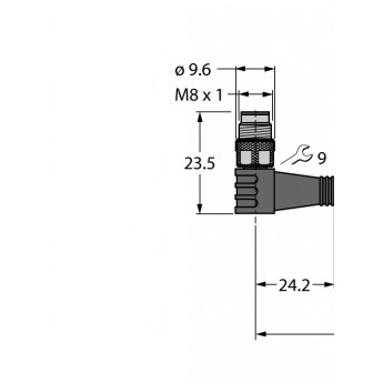 Кабель привода/датчика, ПВХСоединительный кабель - PSW4M-5/TEL - 6625080 TURCK 507706
