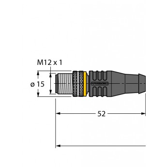 Кабель привода/датчика, ПВХСоединительный кабель - RSS12T-2/TEL - 6626911 TURCK 507990