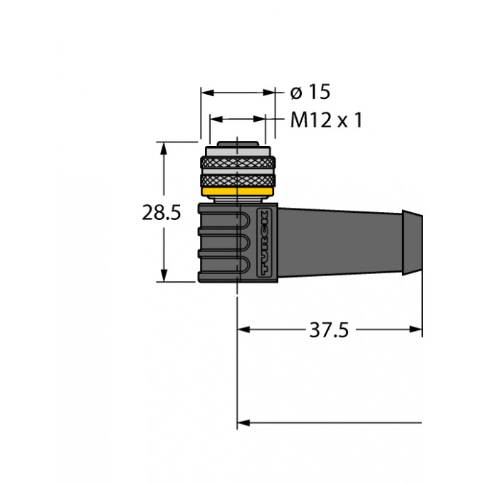 Кабель привода/датчика, ПВХСоединительный кабель - WKS12T-2/TEL - 6626908 TURCK 507997