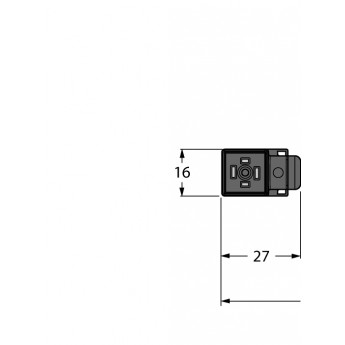 Соединитель для клапана, CСоединительный кабель - VC8S02-A80E-2/TXL - 6606683 TURCK 508156
