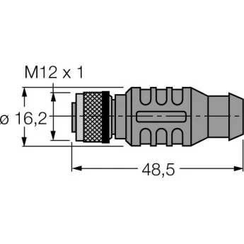 PROFIBUS кабель: оболочка кабеля PVC - RKSW-D9S/T455-4M - 6602337 TURCK 508234