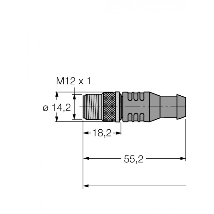 PROFIBUS кабель: оболочка кабеля PUR - RSSW451-2M - 6914229 TURCK 508251