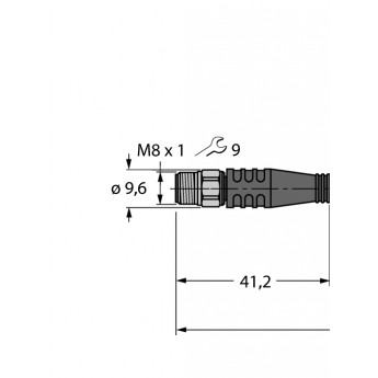 Соединительные кабели для датчиков и приводов / PP-EPDMсоединительный кабель - PSGV4M-2/TFW TURCK 508348