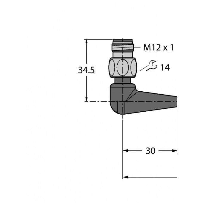 Для пищевой промышленности, гигиена / TPEсоединительный кабель - WSH4-10/TFG - 6934401 TURCK 508359