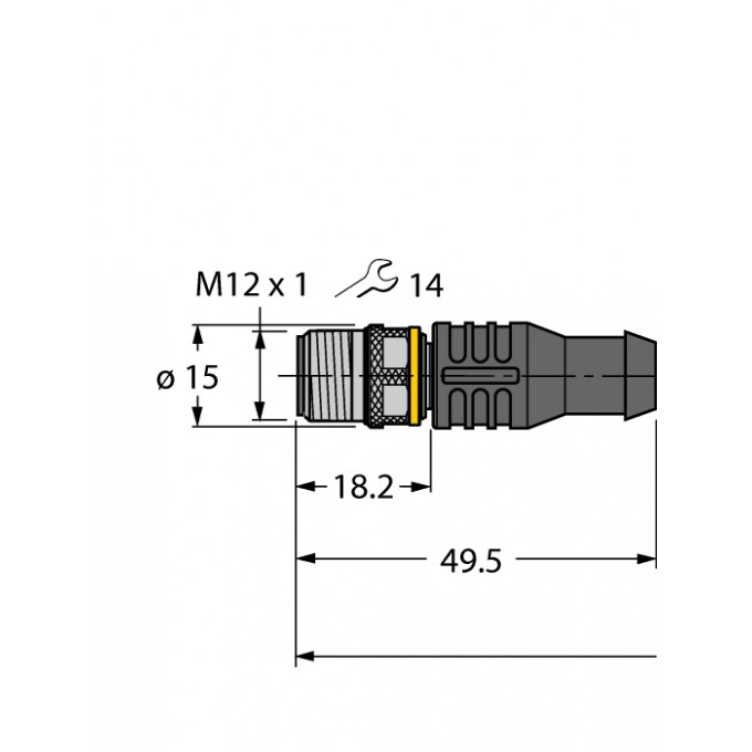 Кабель привода/датчика, ПУРСоединительный кабель - RSC4.4T-9/TXL TURCK 508365