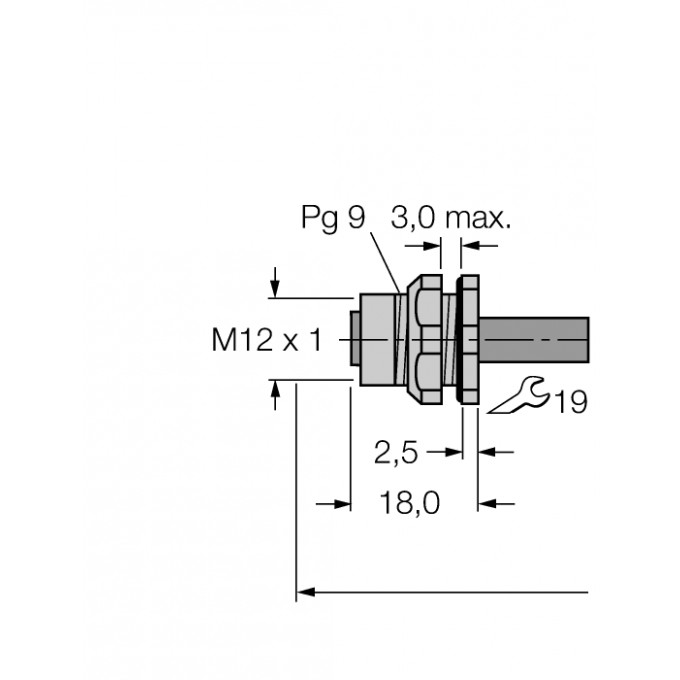 Кабель Industrial EthernetОболочка кабеля TPE - FKSD-841-0,5M - 6603724 TURCK 508427