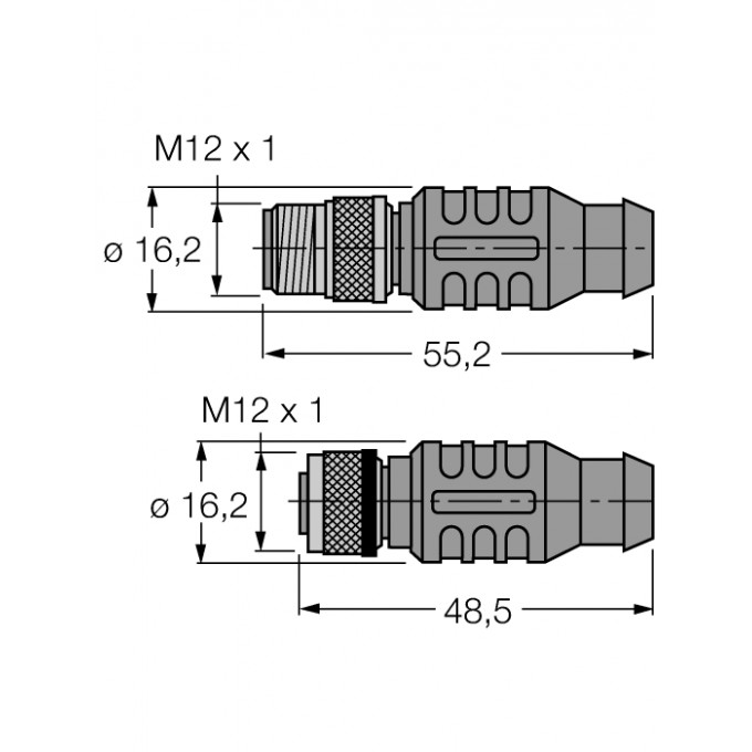 PROFIBUS кабель: оболочка кабеля PUR - RSSW-D9-RKSW-451-10M-10M - 6915744 TURCK 508505