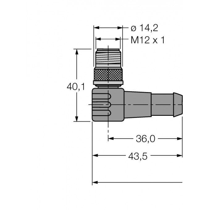 PROFIBUS кабель: оболочка кабеля PUR - WSSW451-6M - 6914128 TURCK 508508