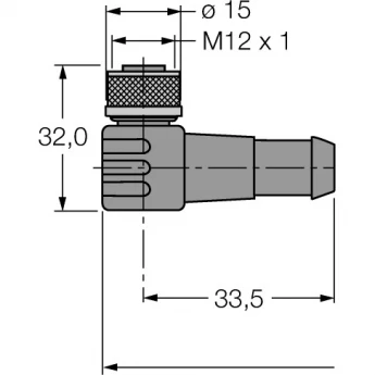 PROFIBUS кабель: оболочка кабеля PUR - WKSW451-15M - 6914133 TURCK 508515