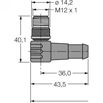 PROFIBUS кабель: оболочка кабеля PUR - WSSW-WKSW451-0,3M - 6915680 TURCK 508520