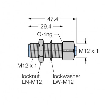 Аксессуары для полевых шинНастенный, проходной. - FKW-FSW45-M12 - 6602309 TURCK 508711