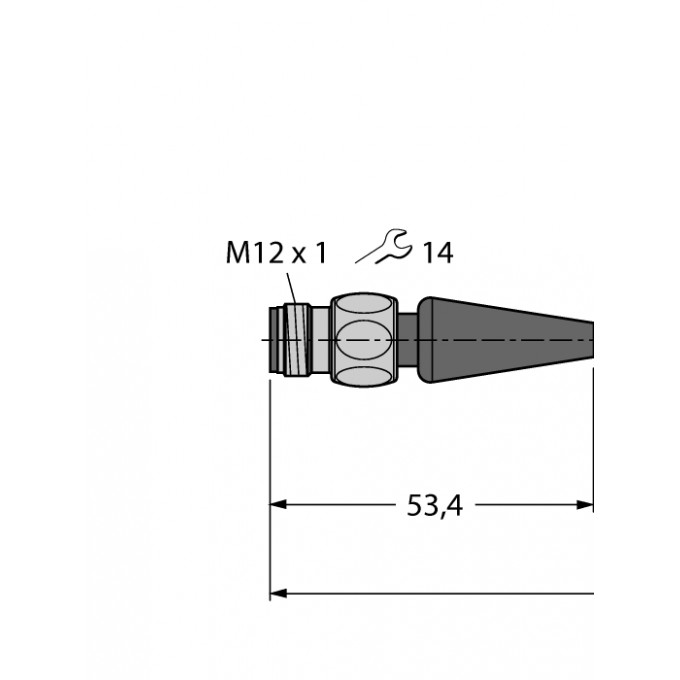 Для пищевой промышленности, гигиена / TPEсоединительный кабель - RSH4.4-10/TFG - 6936002 TURCK 508995