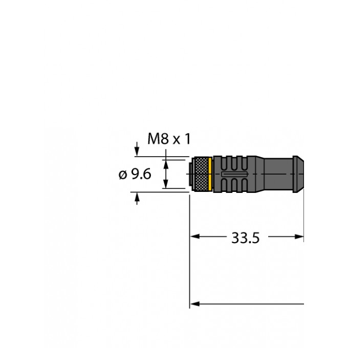 Кабель привода/датчика, ПВХСоединительный кабель - PKGS4M-2/TEL - 6627435 TURCK 509088