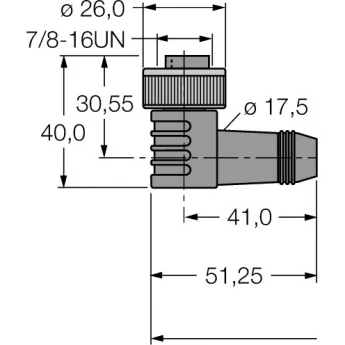 Кабель для CAN (DeviceNet™, CANopen)оболочка кабеля PUR 4-полярный - WKM43-6M - 6913940 TURCK 509193