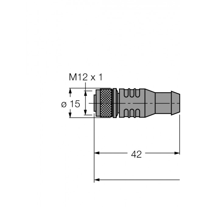 Экономная версия идентификационного соединительного кабеля BL - RK4.5T-50/S2503 - 7030345 TURCK 509466