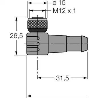 Экономная версия идентификационного соединительного кабеля BL - WK4.5T-50/S2503 - 7030350 TURCK 509471