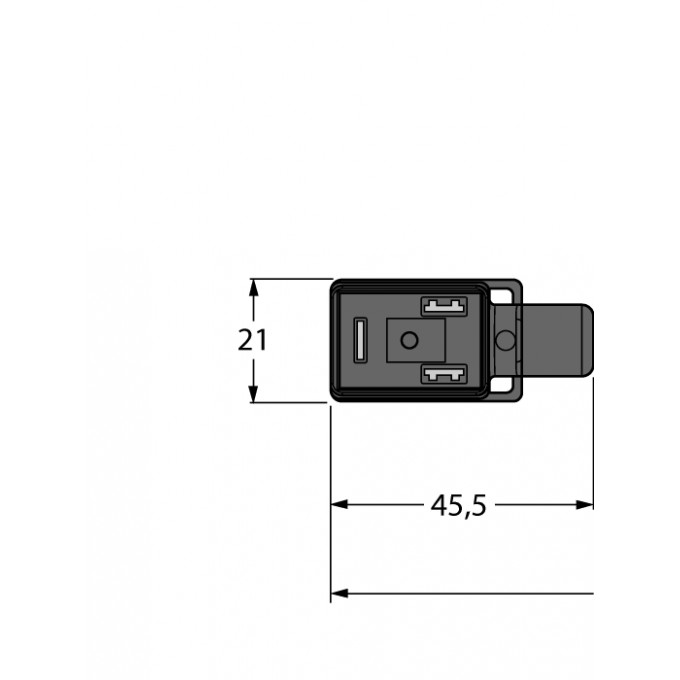 Разъем клапана, тип BIExtension cable - VIS02-S80E-0,6-RSC5.31T/TXL - 6606524 TURCK 509527
