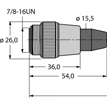 Кабель фильдбас для системы фильдбасв соответствии с IEC61158-2, 4-полярный - RSV-RKV-FBY49BU-10M/5D - 8900466 TURCK 509957