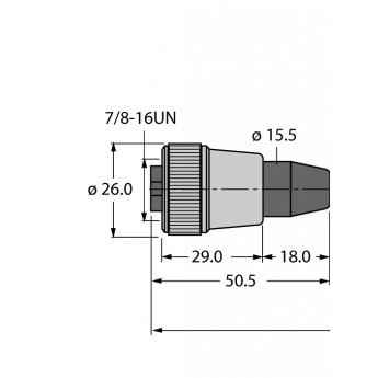 Кабель фильдбас для системы фильдбасв соответствии с IEC61158-2, 4-полярный - RKV-FBY49BU-40M/5D - 8900666 TURCK 510035