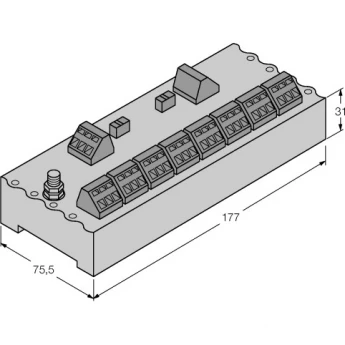 FOUNDATION fieldbus™ и PROFIBUS-PAIP20 разветвительный модуль, 8-канальный - JRBS-40SC-8C/EX - 6611453 TURCK 510055
