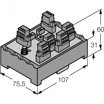 FOUNDATION fieldbus™ и PROFIBUS-PAIP20 разветвительный модуль, 4-канальный - JRBS-40SC-4R/EX - 6611459 TURCK 510060