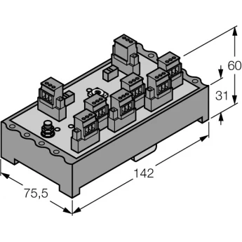 FOUNDATION fieldbus™ и PROFIBUS-PAIP20 разветвительный модуль, 6-канальный - JRBS-40SC-6R/EX - 6611460 TURCK 510062