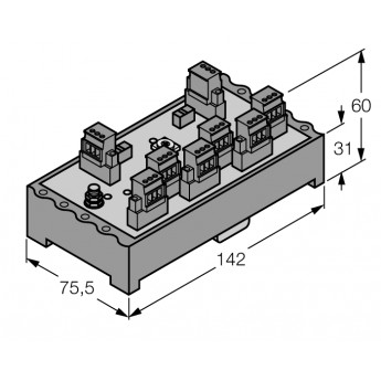 FOUNDATION fieldbus™ и PROFIBUS-PAIP20 разветвительный модуль, 6-канальный - JRBS-40-6R/EX - 6611457 TURCK 510063