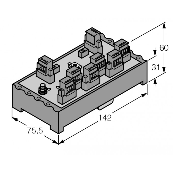 FOUNDATION fieldbus™ и PROFIBUS-PAIP20 разветвительный модуль, 6-канальный - JRBS-40-6R/EX - 6611457 TURCK 510063