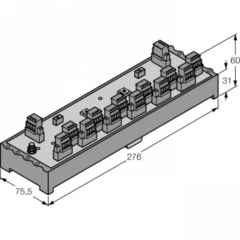 FOUNDATION fieldbus™ и PROFIBUS-PAIP20 разветвительная коробка, 12-канальная - JRBS-40SC-12R/EX - 6611463 TURCK 510064