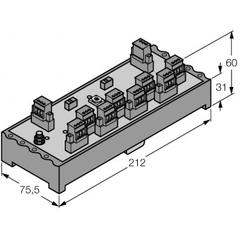FOUNDATION fieldbus™ и PROFIBUS-PAIP20 разветвительный модуль, 8-канальный - JRBS-40SC-8R/EX - 6611461 TURCK 510105