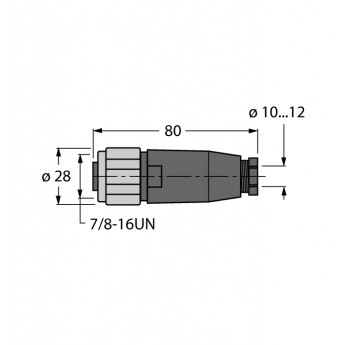 Аксессуары для полевых шинЗаказной разъем - BKV4140-0/13.5 - 6914563 TURCK 510107