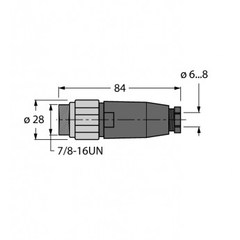 Аксессуары для полевых шинЗаказной разъем - BSV4140-0/9 - 6914542 TURCK 510110