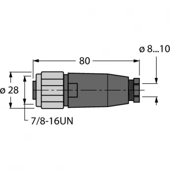 Аксессуары для полевых шинЗаказной разъем - BKV4140-0/11 - 6914566 TURCK 510119