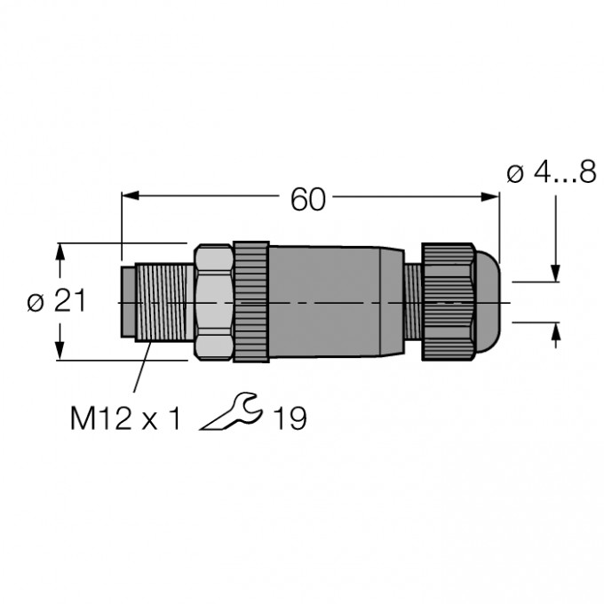 Аксессуары для полевых шинЗаказной разъем - BSV8140-0/9 - 6914537 TURCK 510120